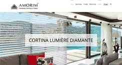 Desktop Screenshot of amorimcortinas.com.br